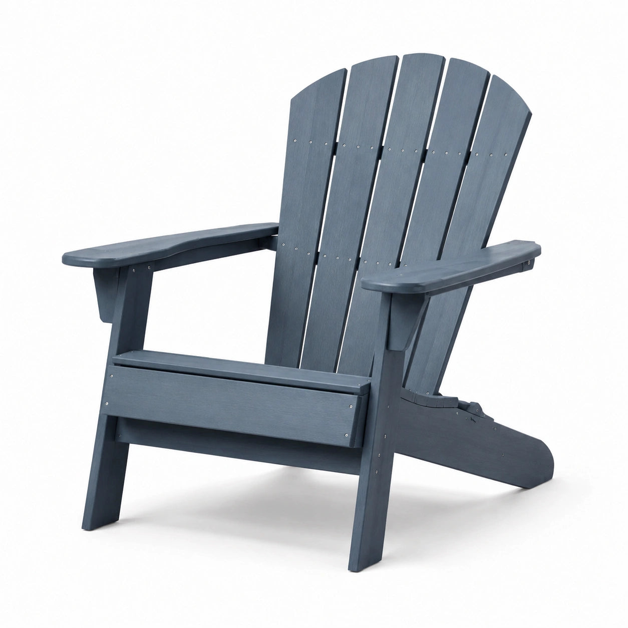 Chaise Adirondack en bois composite bleu