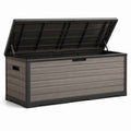 Coffre de rangement en résine gris/noir 500L extérieur